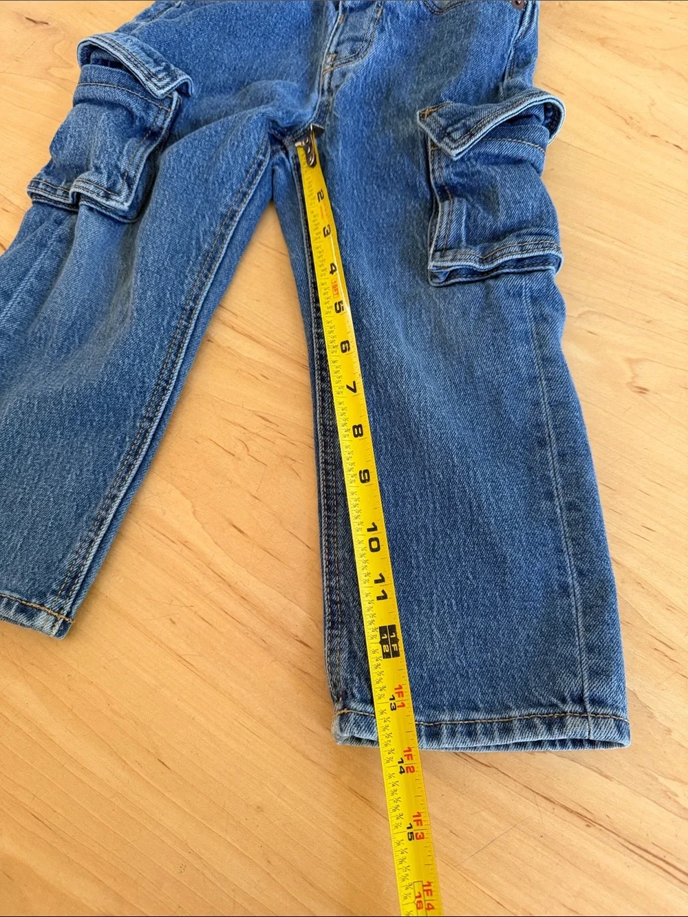 Old Navy Dark Blue Kids Cargo Denim Pants